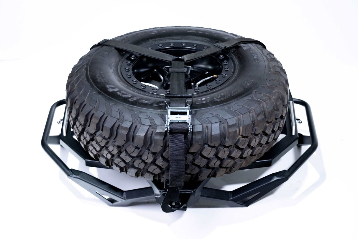 2017-2026 Can Am X3 Maverick Volt Series Baja Spare Tire Rack www.elektricoffroad.com