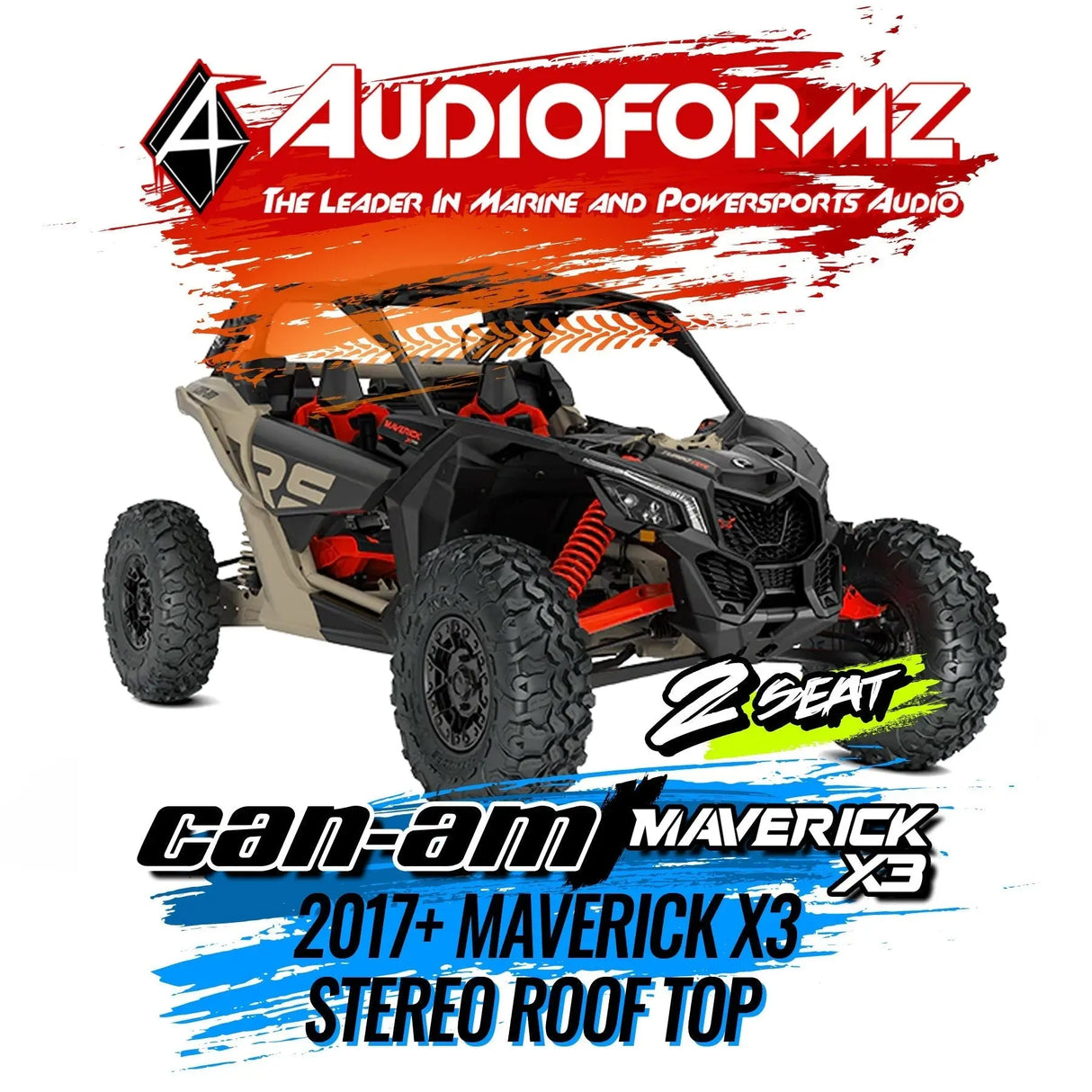 2017+ Can-Am Maverick X3 Stereo Top (2-Seat) Can-Am