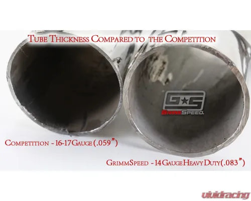 GrimmSpeed Black Ceramic 3-Bolt Up-Pipe Subaru WRX STI Legacy GT 2002-2019 GRM7065