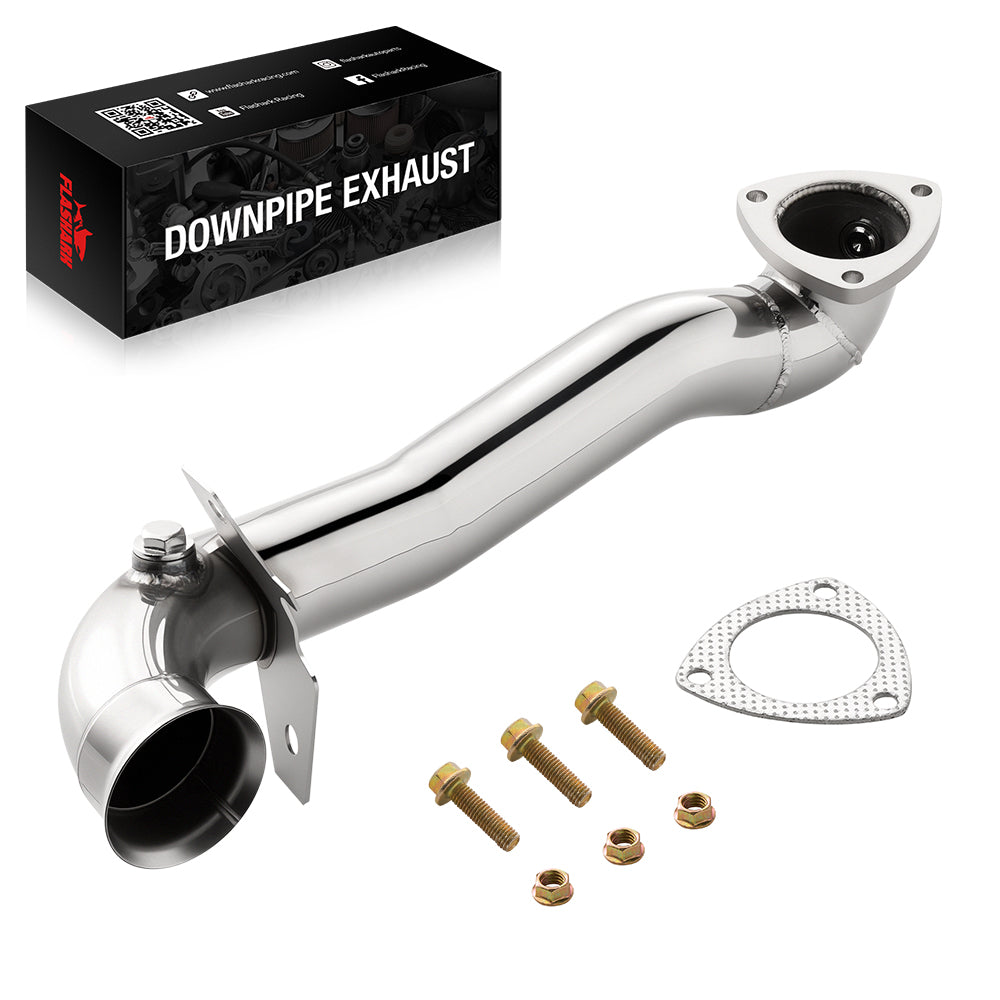 Downpipe Exhaust for 2007-2016 Mini Cooper R55-R61 1.6L Turbo 2.5 inch with 2 O2 sensor bungs Flashark