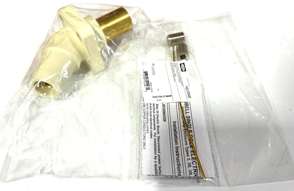 400 AMP HUBBELL SERIES 16 CAMLOCK DEVICES PANEL ANGLE RECEPT FEMALE 600V HBLFRAW Hubbell