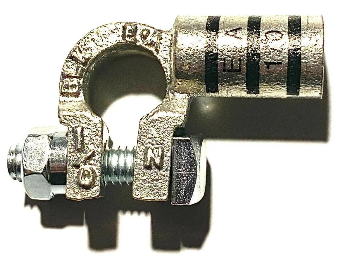 Battery Cable Ends Copper Top Post 90 DEG Terminal Connectors 2 GAUGE THUR 4/0 ac/dc wire and supply