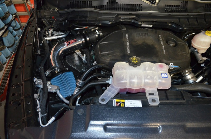 Admission d'air courte Power-Flow pour Dodge Ram 3.0L V6 Wrinkle Black 14-18
