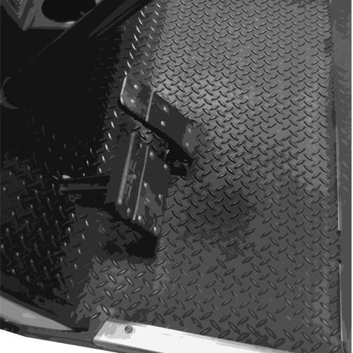 Madjax Replacement Diamond Plated Floormat for Club Car DS