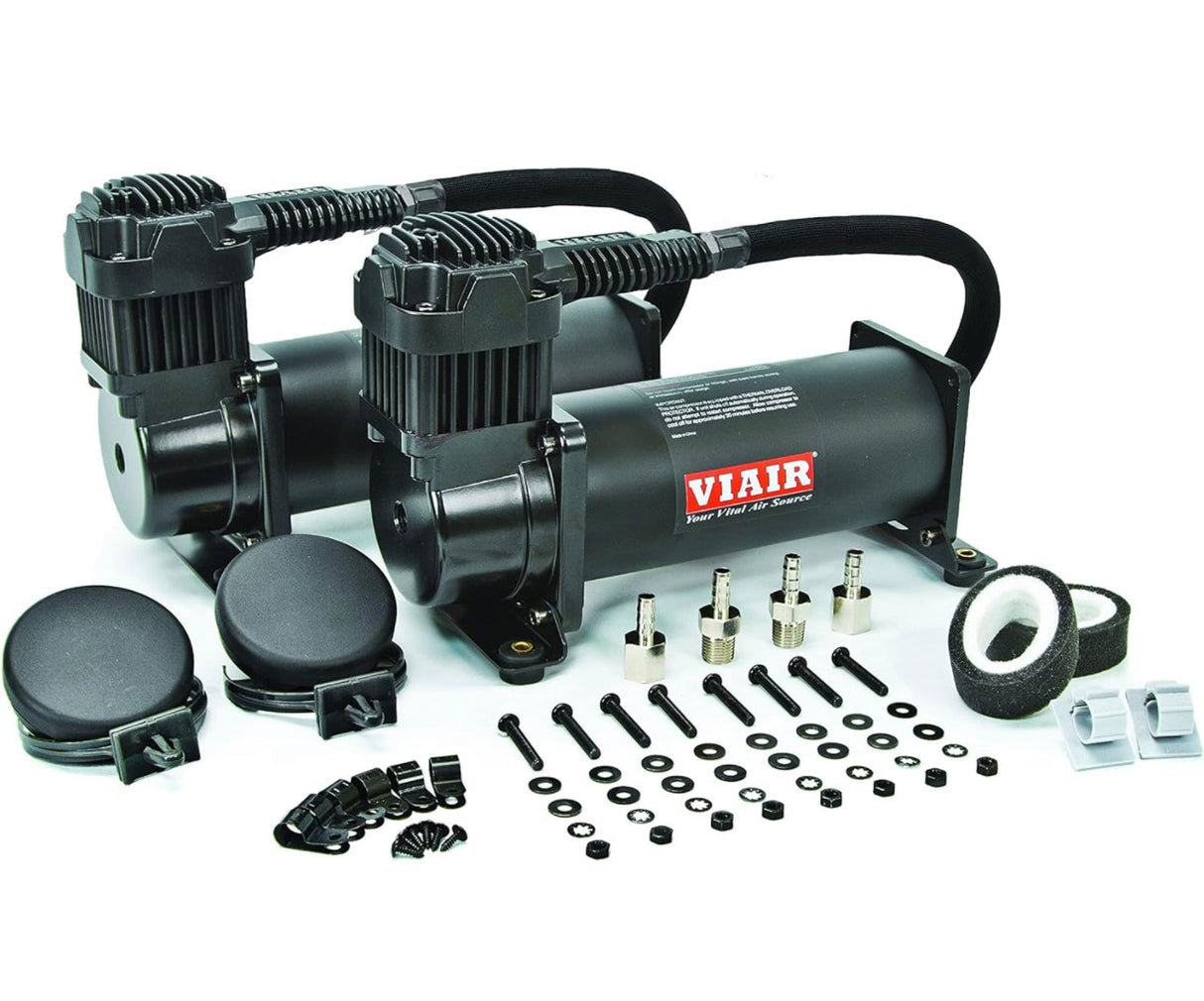Dual 200 VIAIR Compressors 200lbs Far From Stock