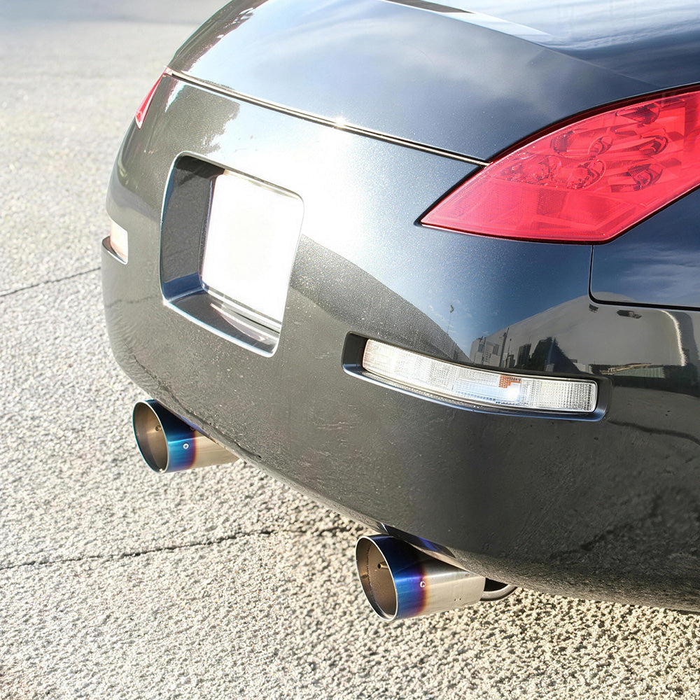 2003-2009 Nissan 350Z 3.5L Cat Back Exhaust w/ 4.5 Inches Dual Burnt Tips
