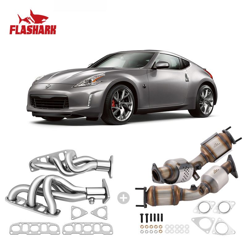 Exhaust Headers for 2007-2013 Infiniti G37/G37X/G37XS Nissan 370Z/350Z 3.5L/3.7L Flashark