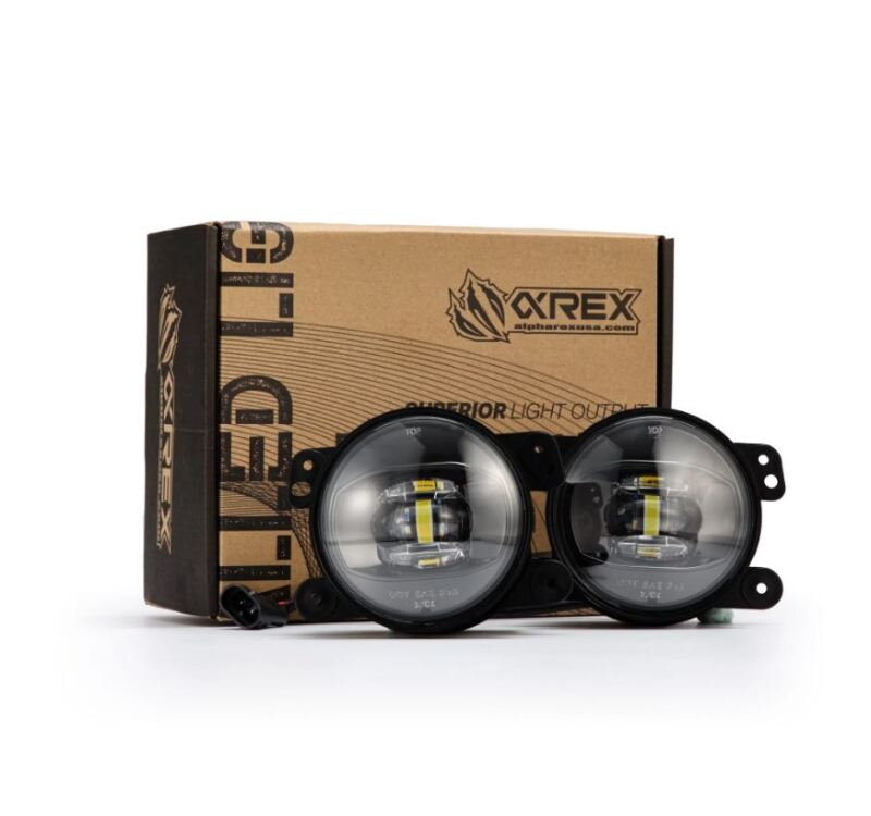 AlphaRex DoubleTap Dual Color LED Projector Fog Lights White and Amber | '18-Current JL Wrangler / '20-Current JT Gladiator