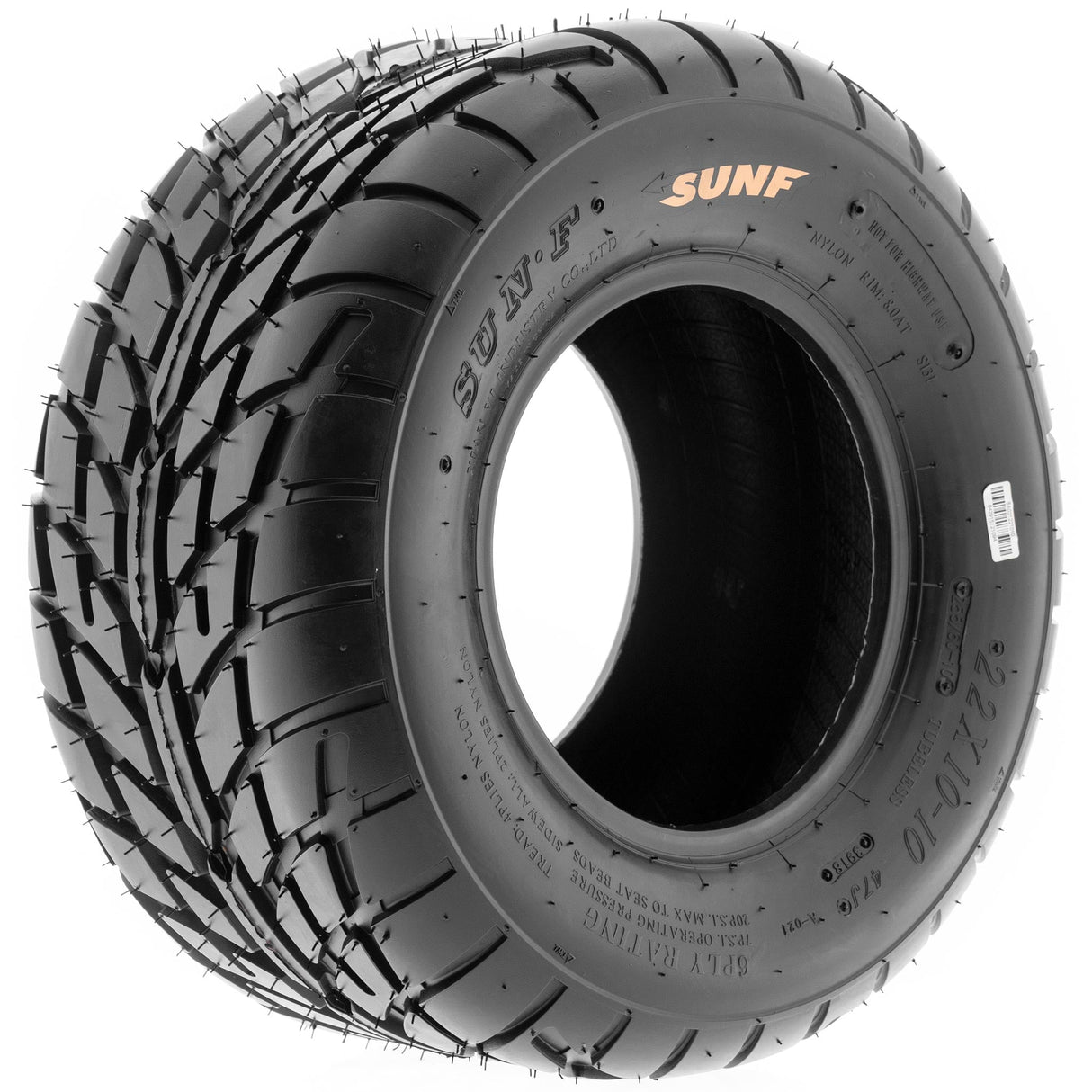 SunF ATV TIRE/UTV TIRE SPORT DIRT FLAT TRACK 6 PR Tubeless A021 SUNF