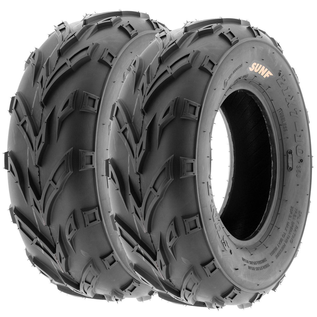 SunF ATV TIRE/UTV TIRE All Terrain 6 PR Tubeless A004 (set of 2) SUNF