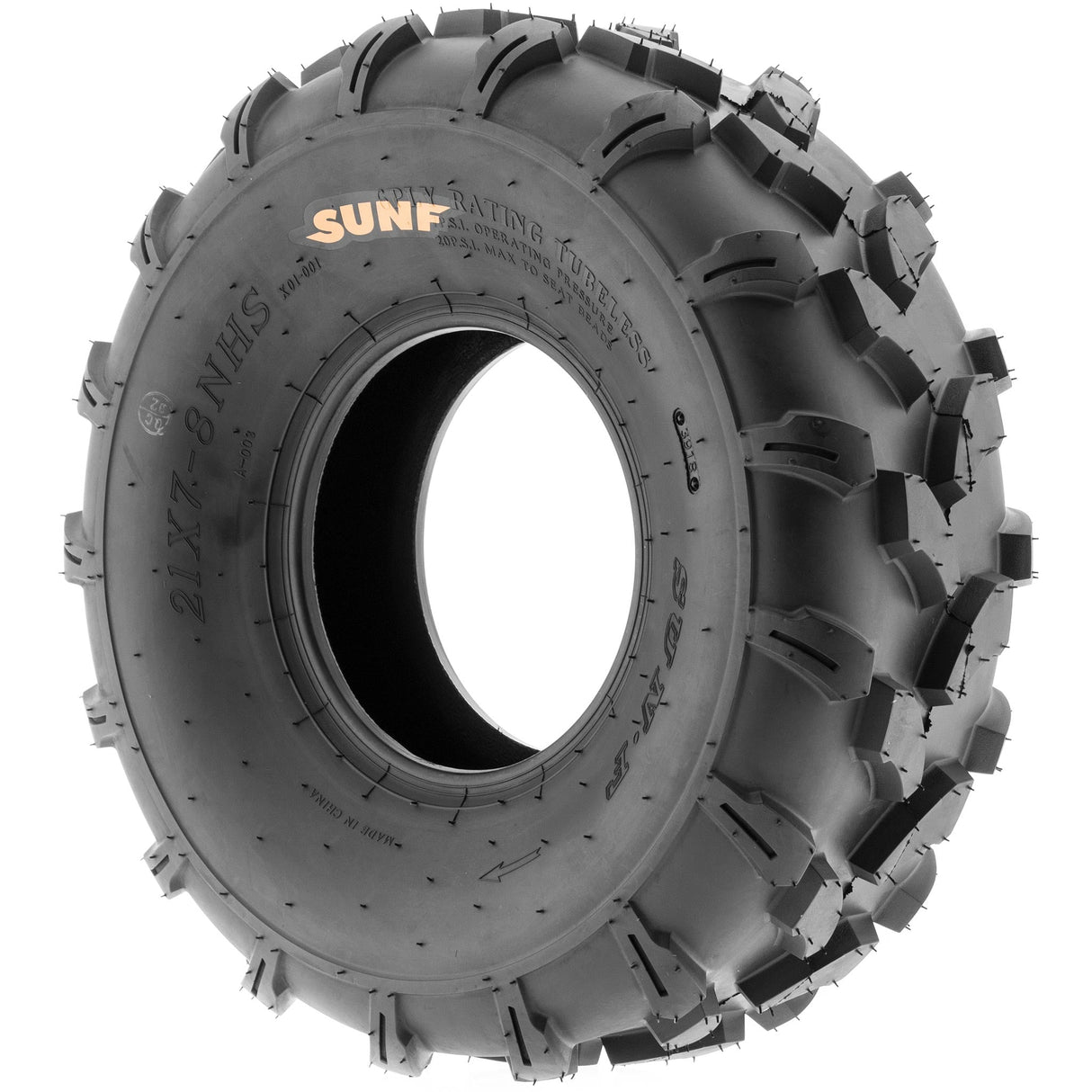 SunF ATV TIRE/UTV TIRE All Terrain 6 PR Tubeless A003 (set of 2) SUNF