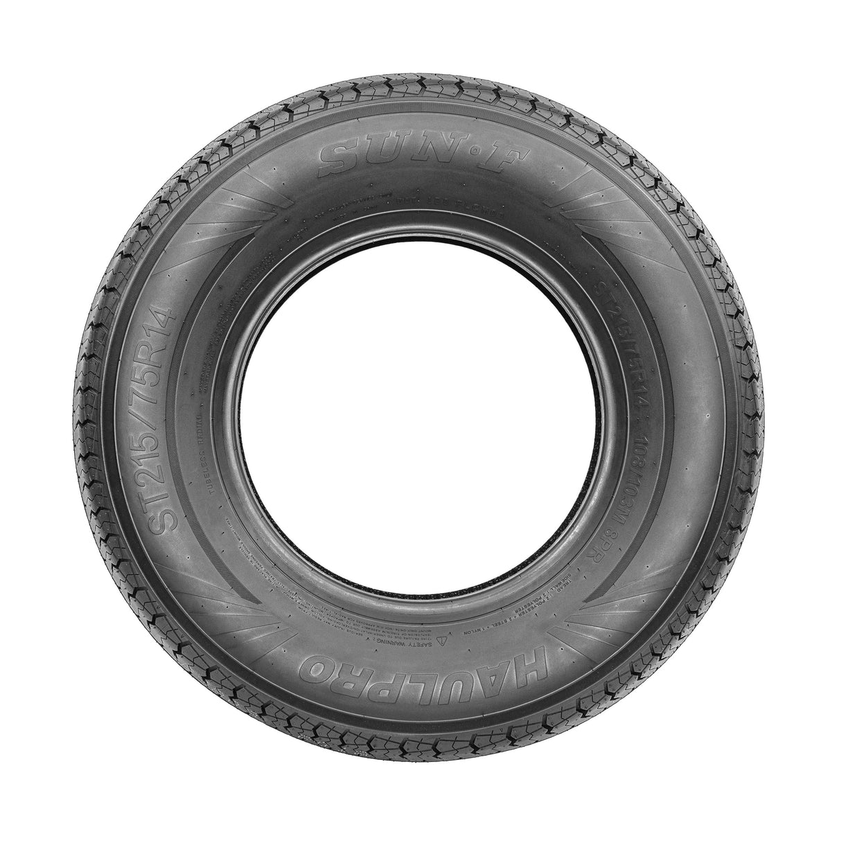 SunF Trailer Tire 8 PR Tubeless Haulpro SUNF