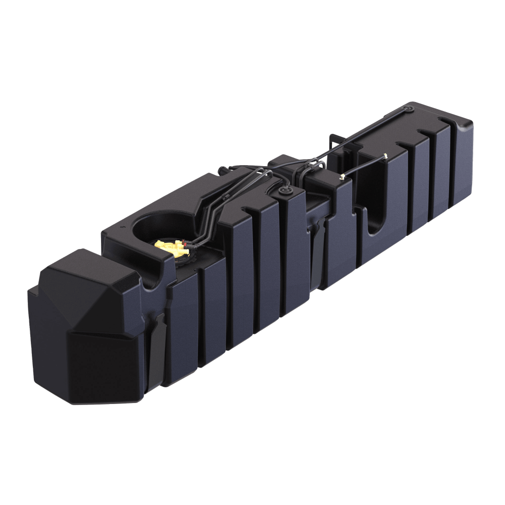 S&B 64 Gallon High-Capacity Fuel Tank for 2011-19 Chevy Silverado 2500/3500 and GMC Sierra 2500/3500 Crew Cab Long Bed 6.6L S&B