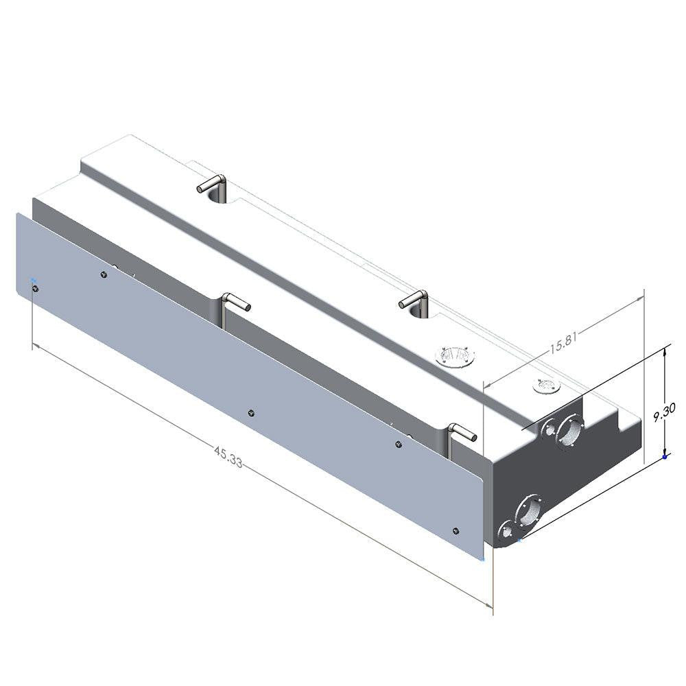 16 Gallon Passenger Side Undercarriage Fresh Water Tank 07-26 Mercedes Sprinter 144" & 170" S&B