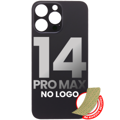 Back Glass With 3M Adhesive - iPhone 14 Pro Max Mobile Sentrix
