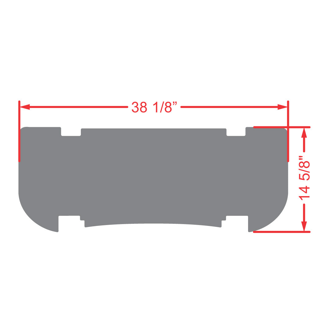 Rear Facing Foot Rest Mat - Fits MADJAX Genesis 250/300 Rear Seat Kits - PRO Series