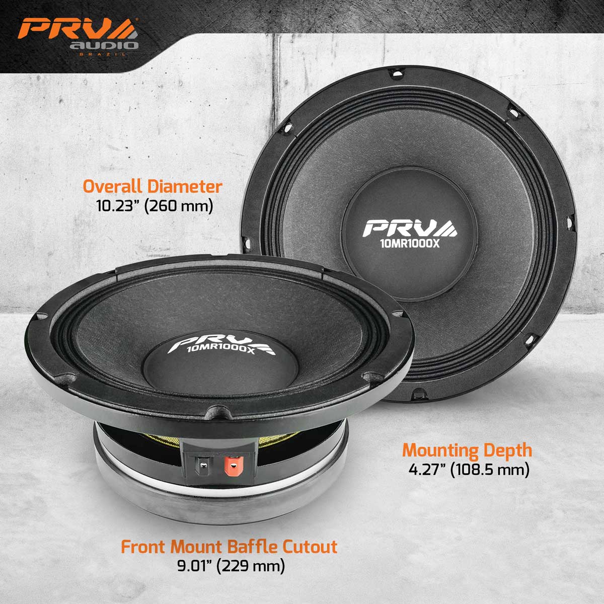 PRV 10MR1000X Midrange PRV Audio