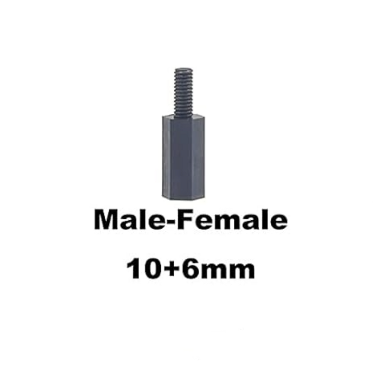 M2.5 Nylon Hex Standoffs Spacers Screws Nuts Flat washer TekShack