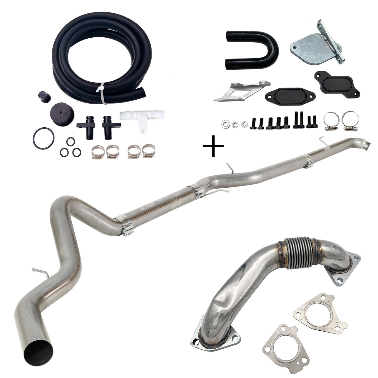 TruckTok 2007.5-2010 6.6L Duramax LMM 4"/5" Dp-back DPF pipe & EGR delete kit TruckTok