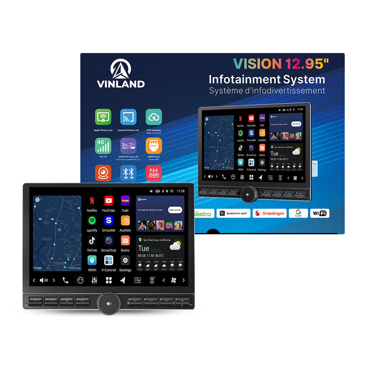 VISION 13” Single DIN Android Car Universal Radio