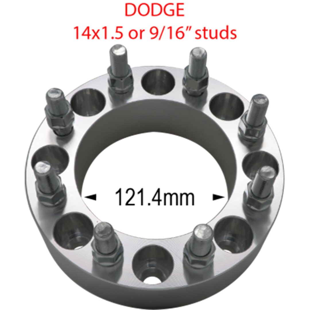 8 x 6.5" to 8 x 6.5" - 121.4mm Hub Centric / 9/16 Studs (Ram) Far From Stock - CWA