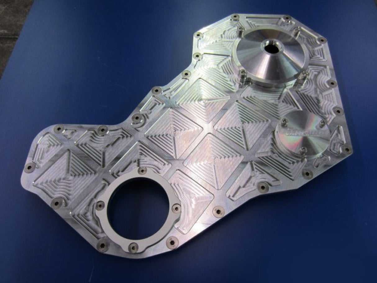 Keating Machine 122314-5 Billet Timing Front Cover, Pocketed, 1994-1998 Dodge Ram 5.9L Cummins 12V Keating Machine