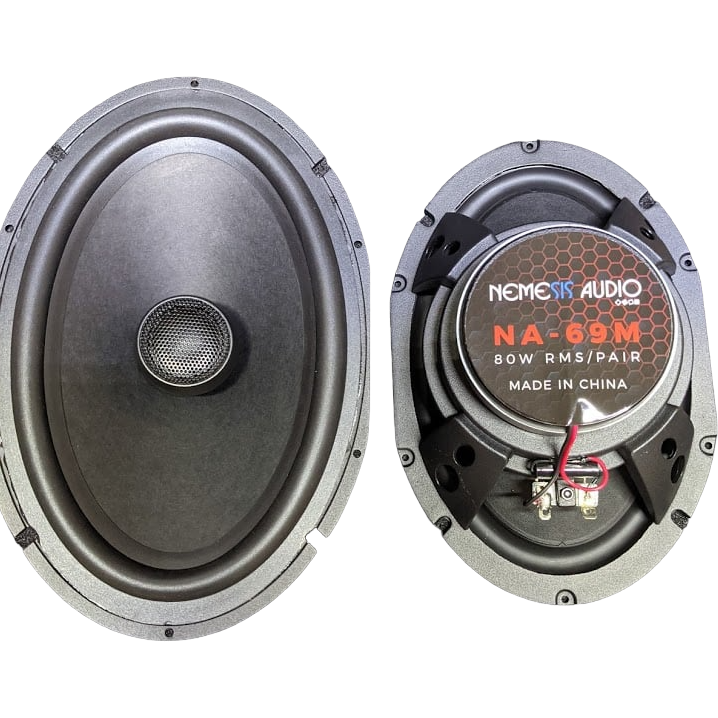 Nemesis Audio NA-69M 6x9" 80W 2-Way Coaxial Speakers 4-Ohm (Pair) Nemesis Audio