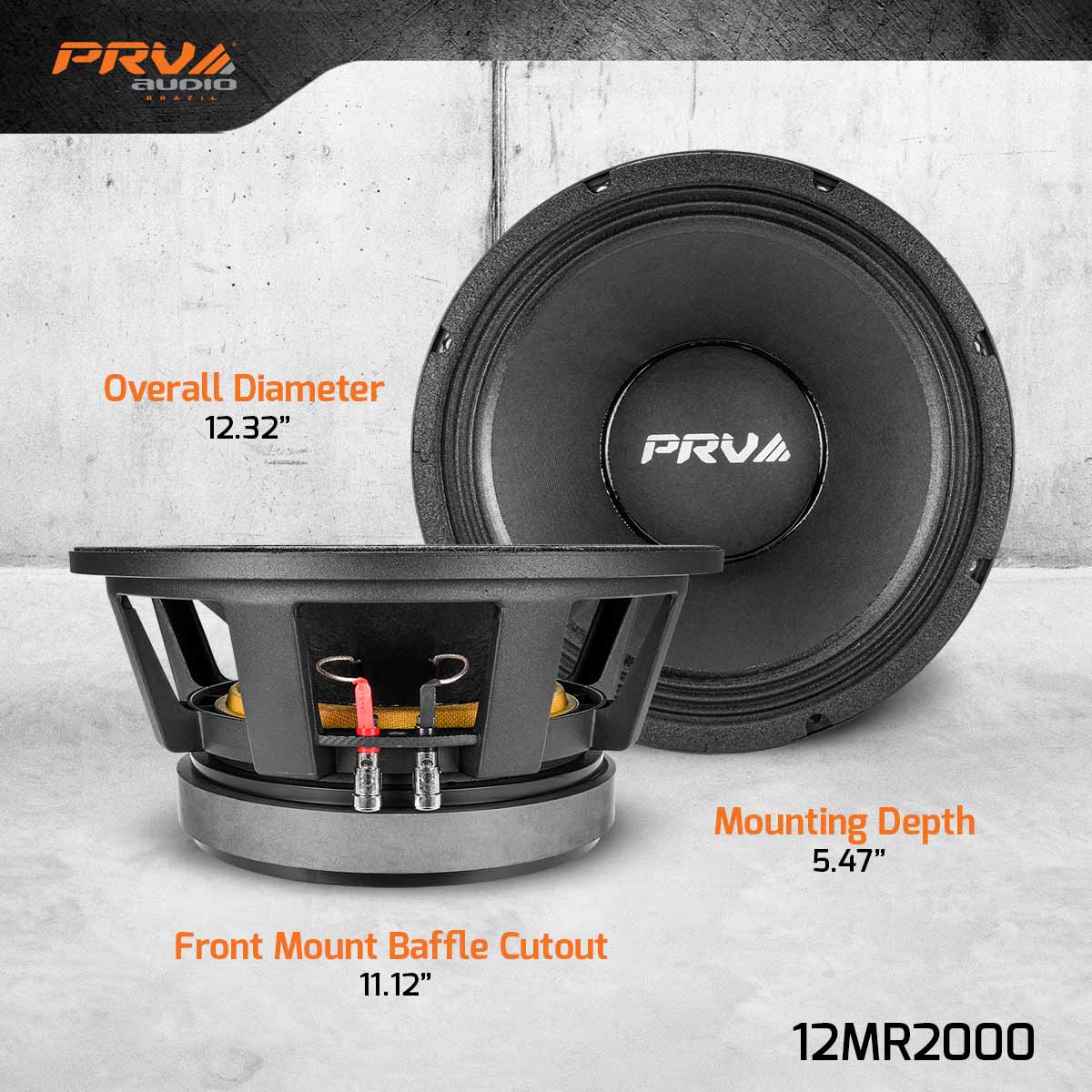 PRV 12MR2000 Midrange PRV Audio
