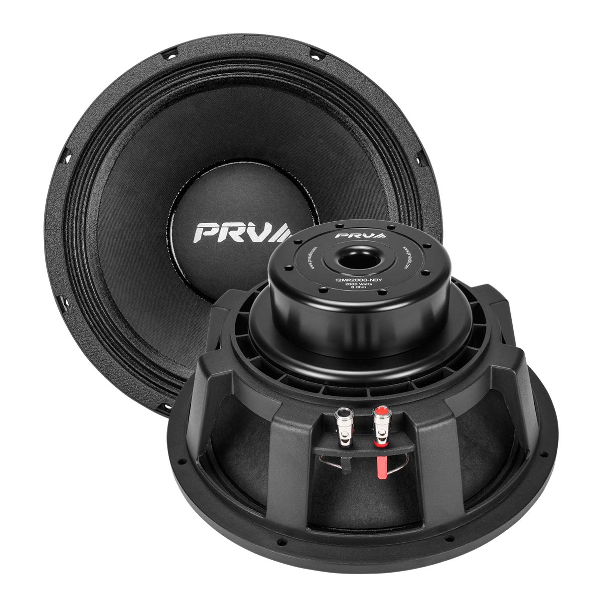 PRV AUDIO - 12" Mid Range - Neodymium - Aluminum Basket - 4" VC- 2000W Program Power ALTA GAMA CAR AUDIO
