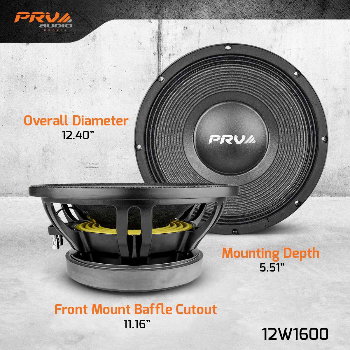 PRV 12W1600 Woofer PRV Audio