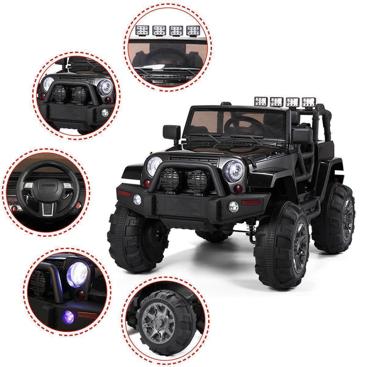 12V Electric Battery Powered Kids Ride-On Truck with Remote Control - Suitable for Ages 3-8