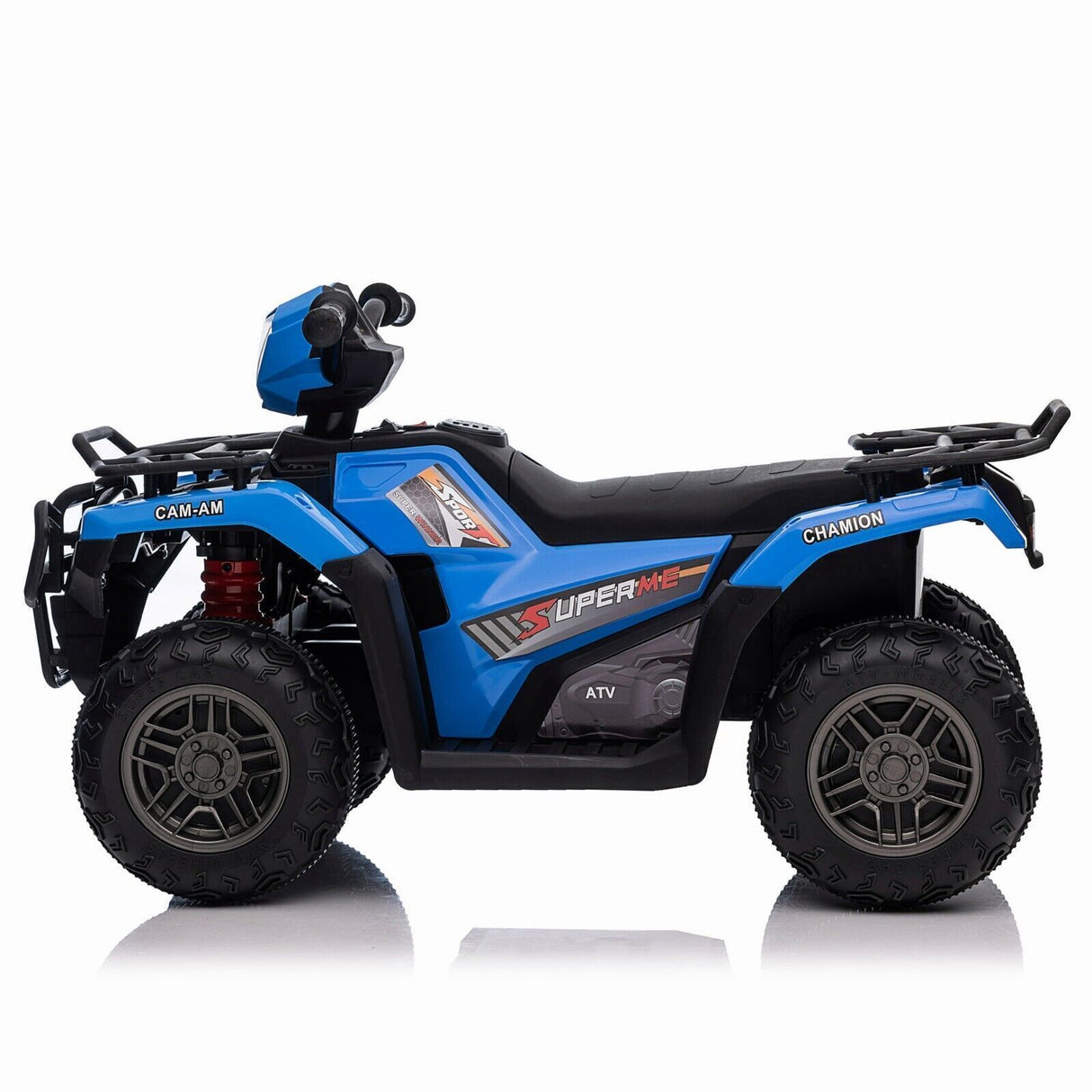 12V Electric Ride-On ATV for Kids 3-6 Years Old - Black Quad Truck with Battery Power