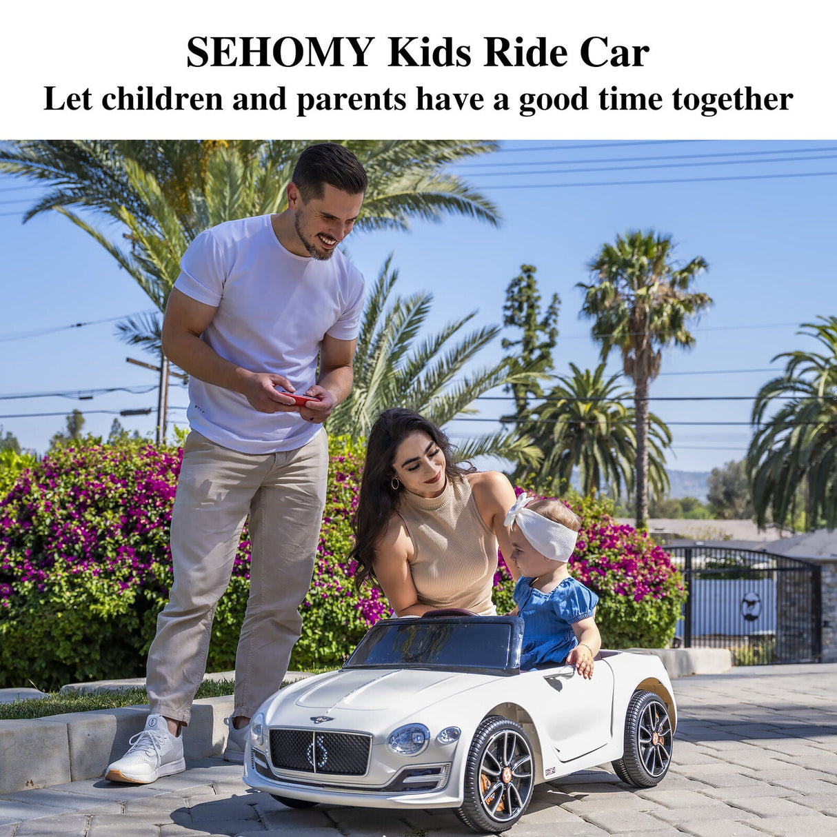 12V Electric Licensed Bentley Style Kids Ride On Car with Remote Control
