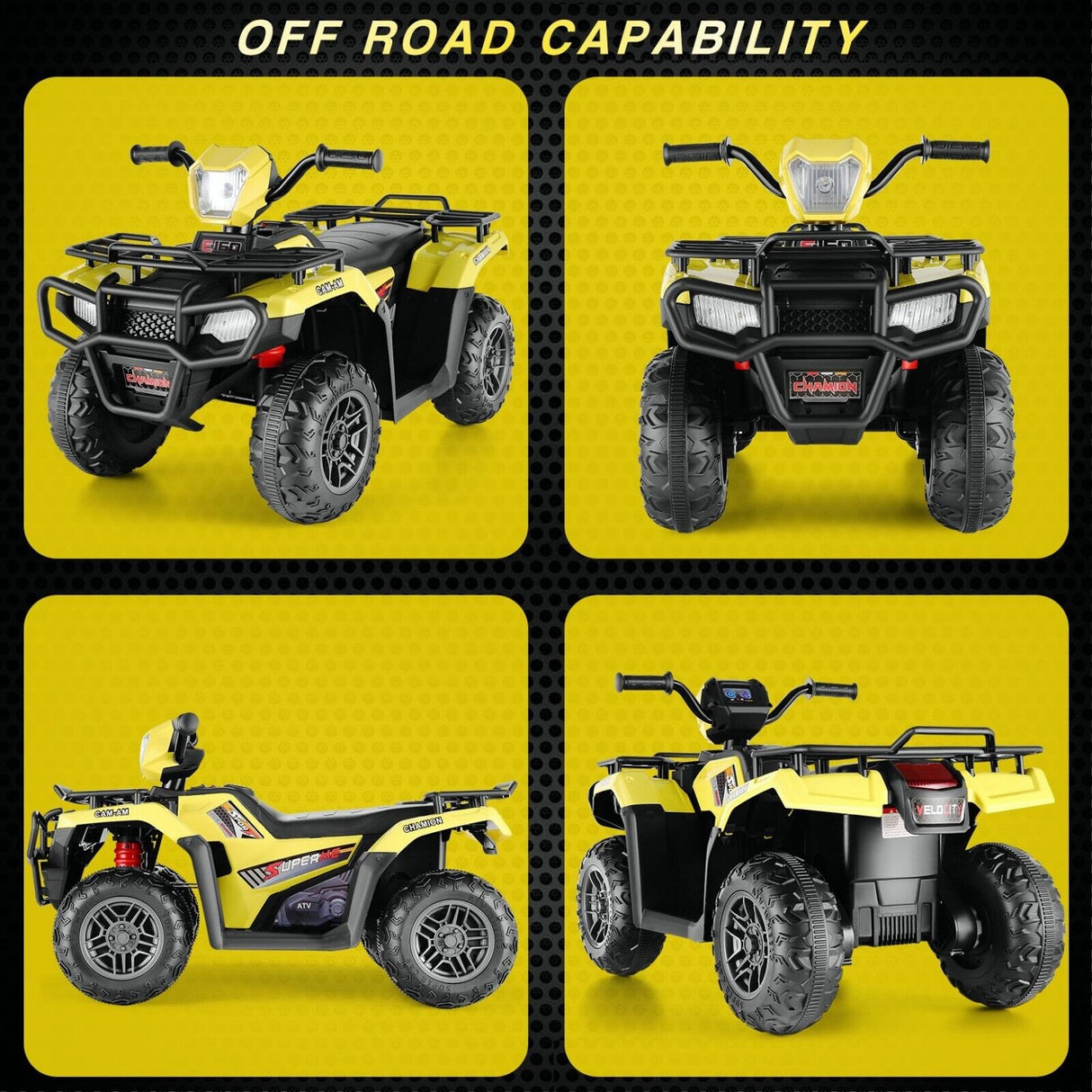 12V Electric Ride-On ATV for Kids with USB/MP3, Perfect Gift for Ages 3-6