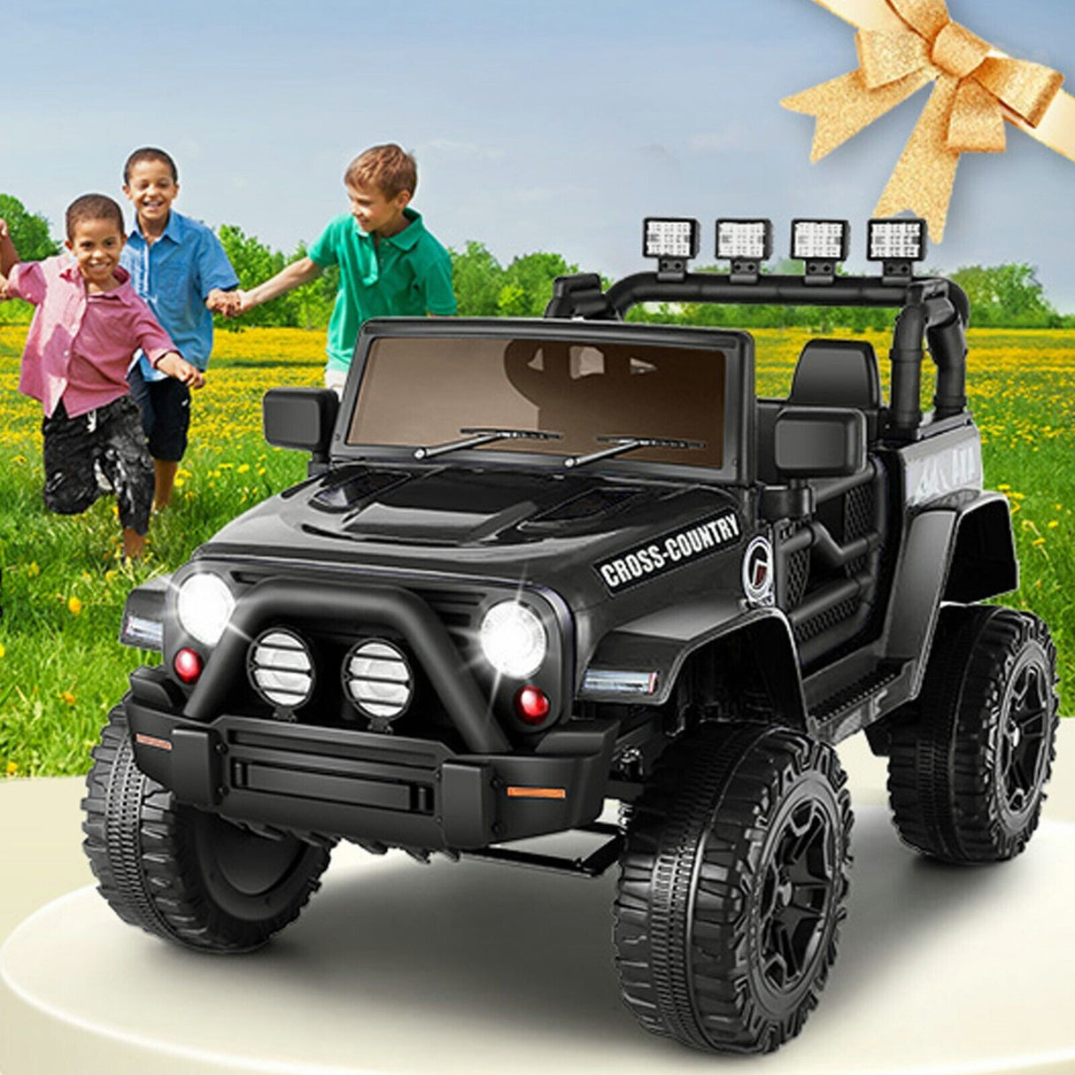Electric Ride-On Car for Kids with Remote Control, 3 Speeds, USB and MP3 Compatibility