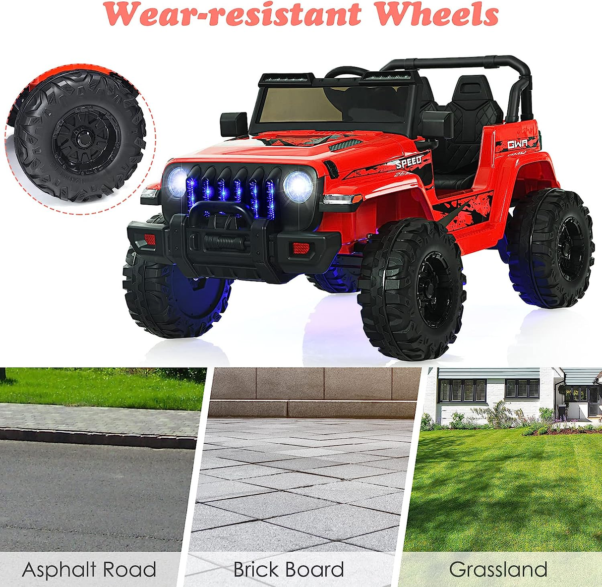 12V Electric Ride-On Truck with Remote Control for Kids