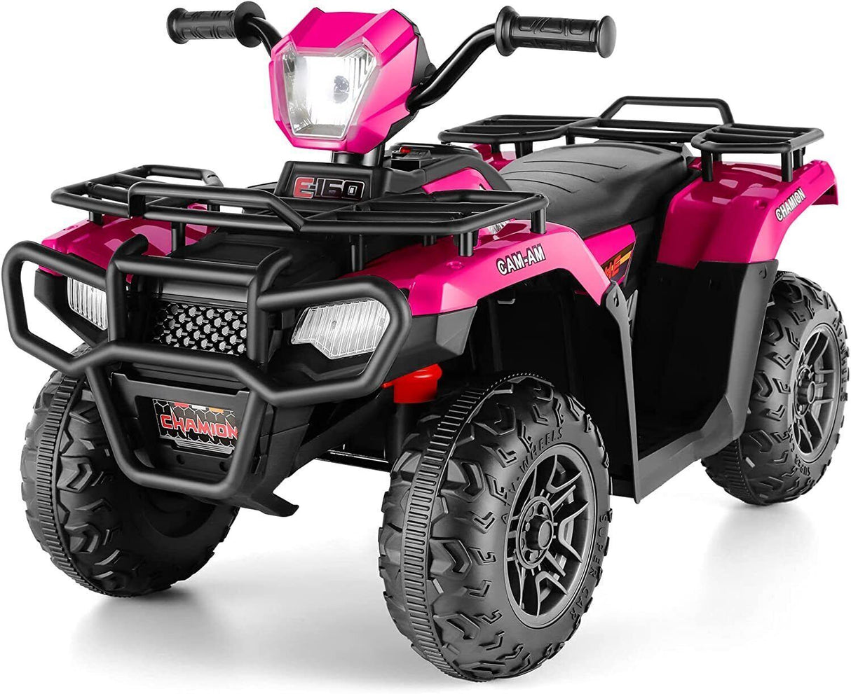 Electric 4-Wheeler ATV Quad for Kids with LED Lights, USB and MP3 Player - Suitable for Girls and Boys Aged 2-5 Years