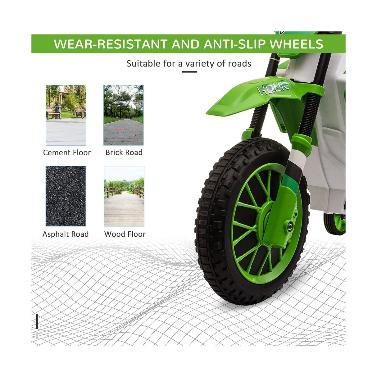 12V Kids Electric Dirt Bike Ride-On Toy by Aosom - Battery-Powered Off-Road Fun!