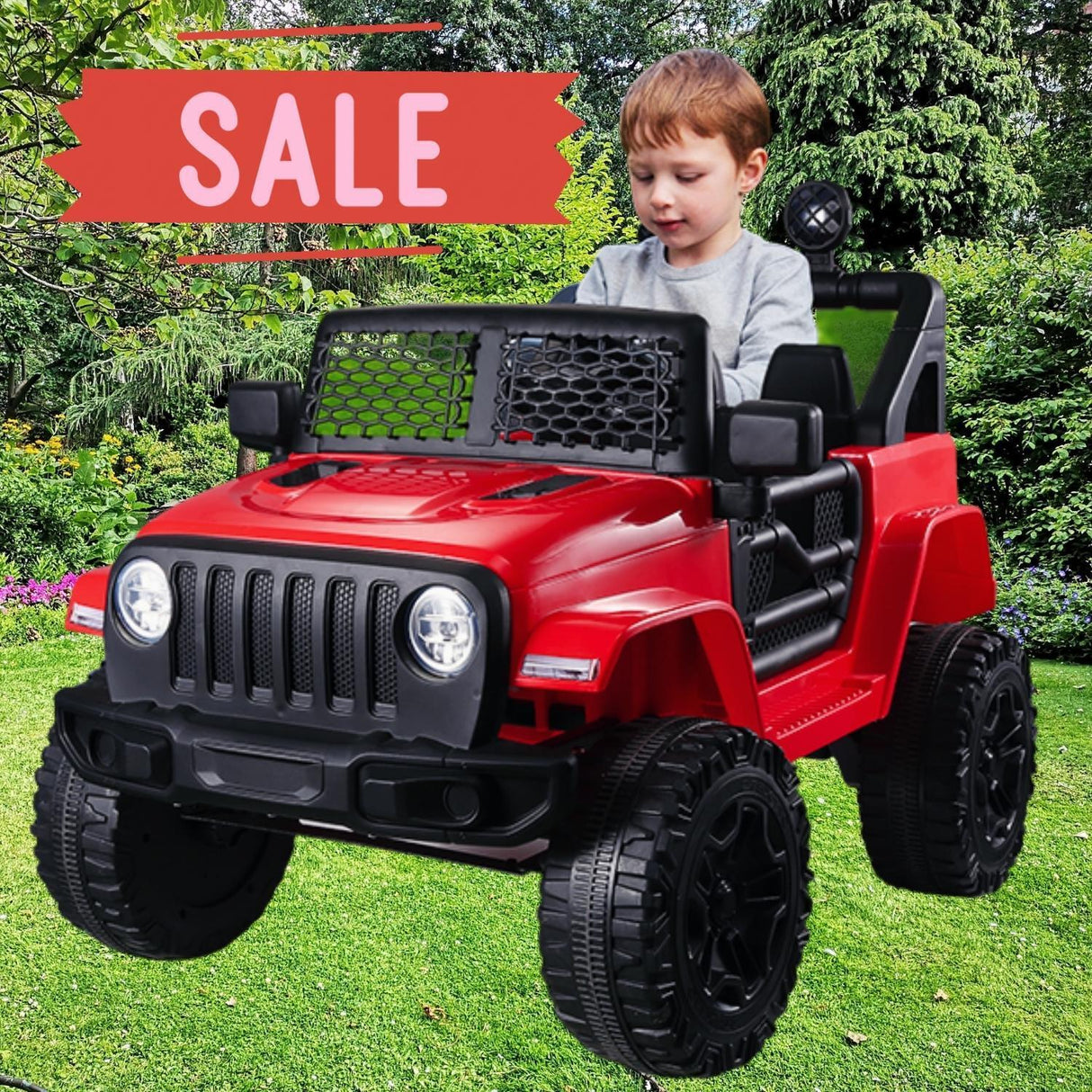 12V Kids Ride On Truck with Remote Control, Music, and Lights - Electric Vehicle for Two