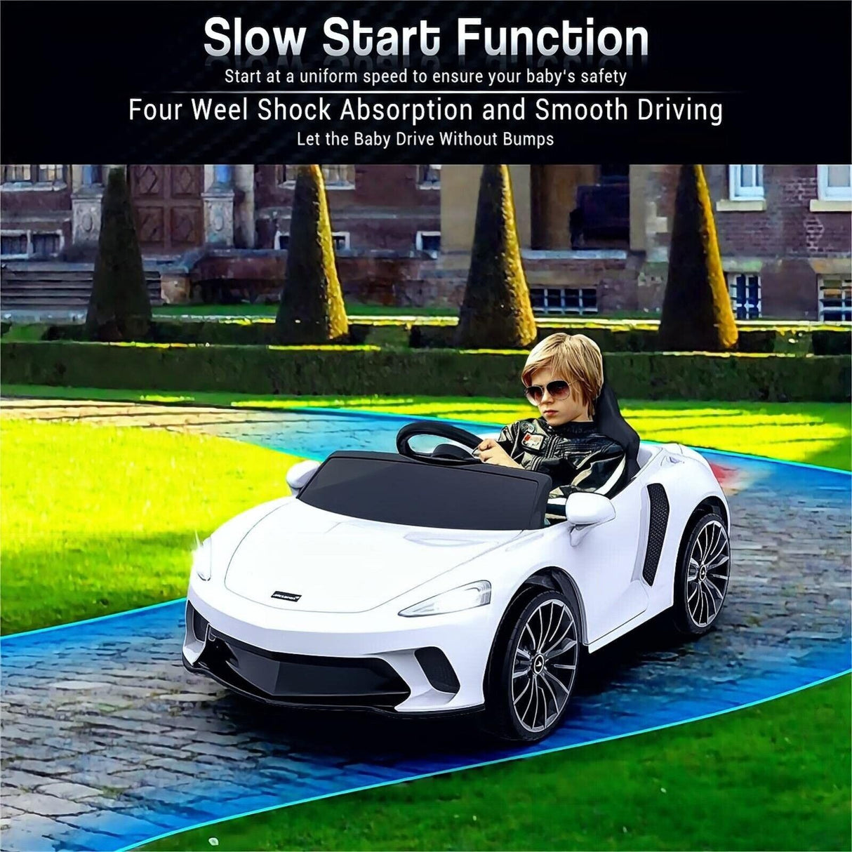 12V Licensed Lamborghini/McLaren Kids Ride On Car with Remote Control - Electric Gift for Children