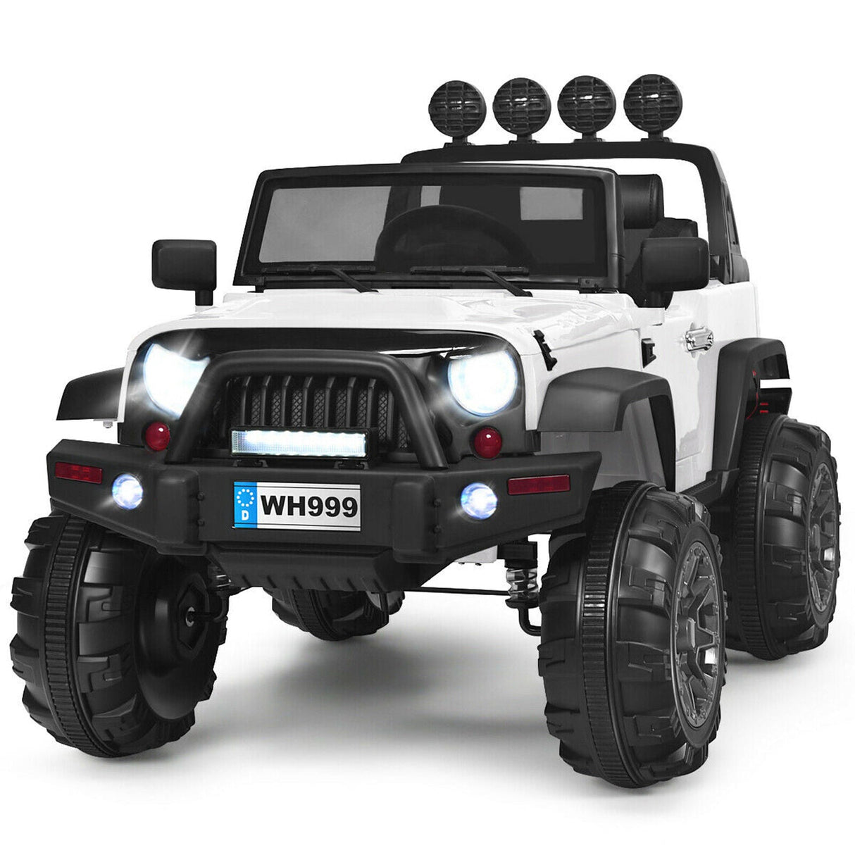 12V White Electric Kids Truck Car with MP3 and Remote Control