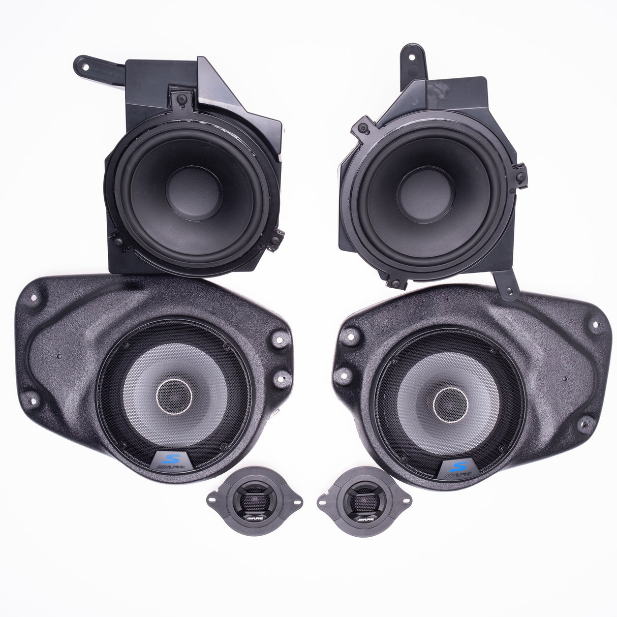 Alpine Plug & Play Full Speaker S65 Upgrade Bundle | '18-'23 JL Wrangler/ '20-'23 JT Gladiator