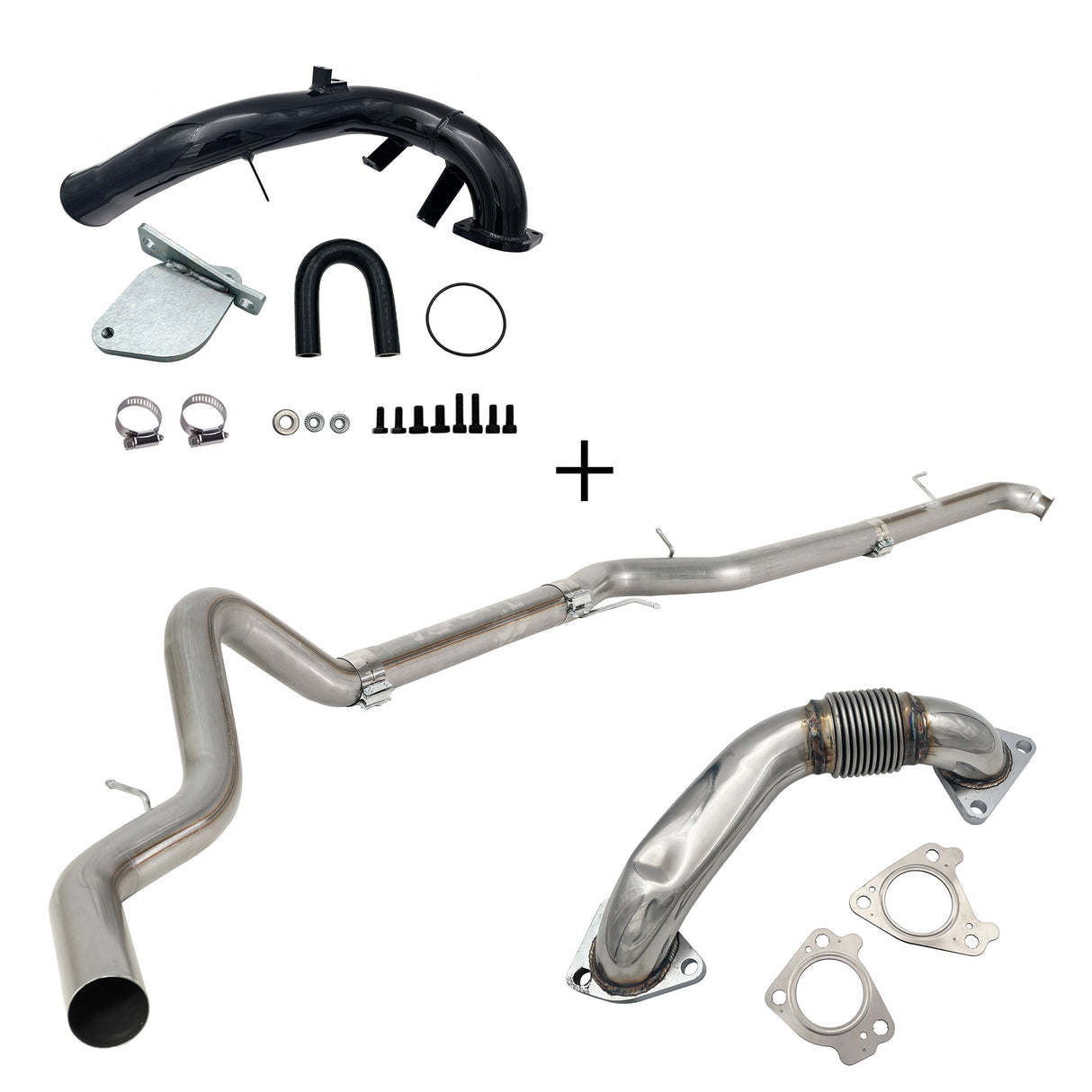 TruckTok 2007.5-2010 6.6L Duramax LMM 4"/5" Dp-back DPF pipe & EGR delete kit TruckTok