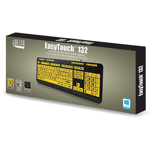 Adesso EasyTouch 132 Large-Print Keyboard Adesso