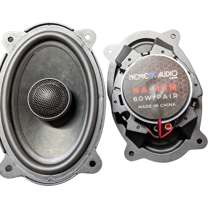Nemesis Audio NA-46M 4x6" 60W 2-Way Coaxial Speakers 4-Ohm (Pair) Nemesis Audio