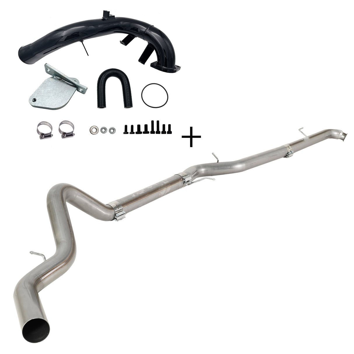 TruckTok 2007.5-2010 6.6L Duramax LMM 4"/5" Dp-back DPF pipe & EGR delete kit TruckTok