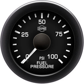 Isspro 2 1/16" 0-100PSI Fuel Pressure Gauge with Built-in Warning Light Isspro