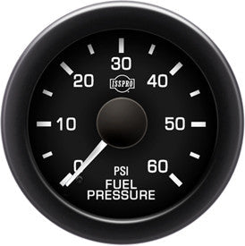 Isspro 2 1/16" 0-60PSI Fuel Pressure Gauge with Built-in Warning Light Isspro