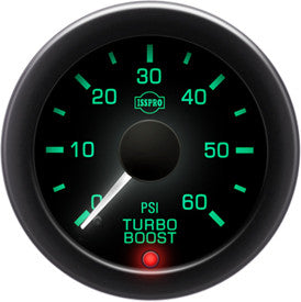 Isspro EV2 2 1/16" 0-60 psi Boost Gauge with Built-in Warning Light Isspro