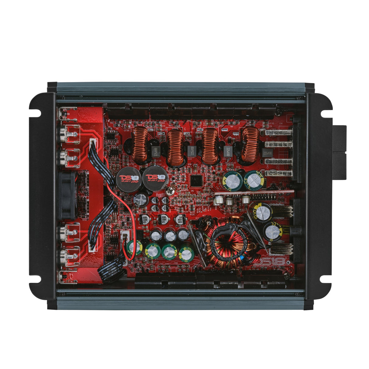 Loaded Voceteo Enclosure with Dual 10" Mids, Dual 3.78" Tweeters, Amplifier & Speakon Cable